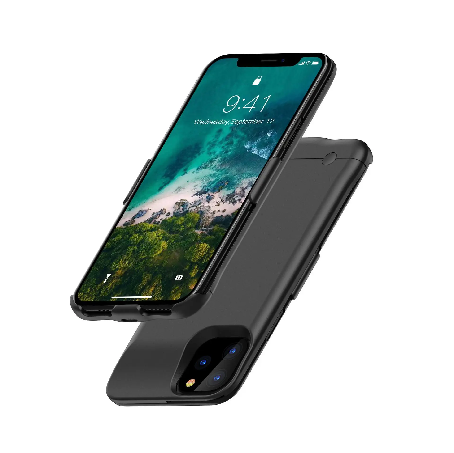 Ультра тонкая батарея зарядное устройство чехол для iPhone 11 Pro Max внешний блок