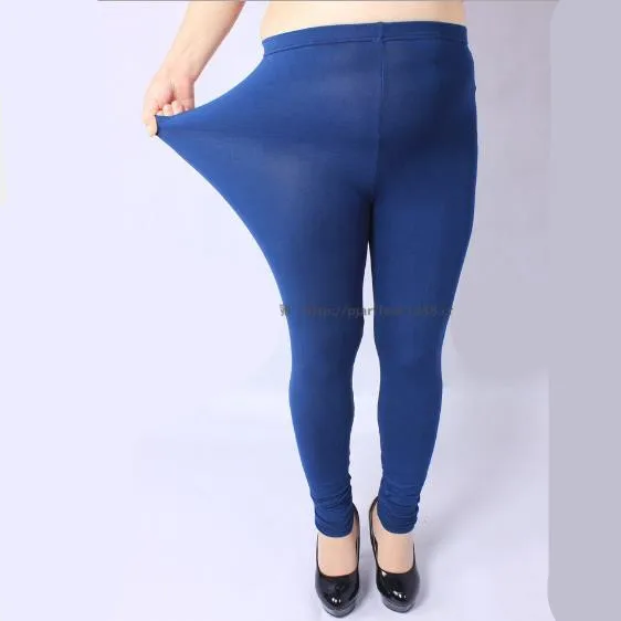 Pantalon женские леггинсы осень зима тонкие теплые женские обтягивающие леггинсы эластичные однотонные флисовые брюки большого размера для дам M416 - Цвет: Синий