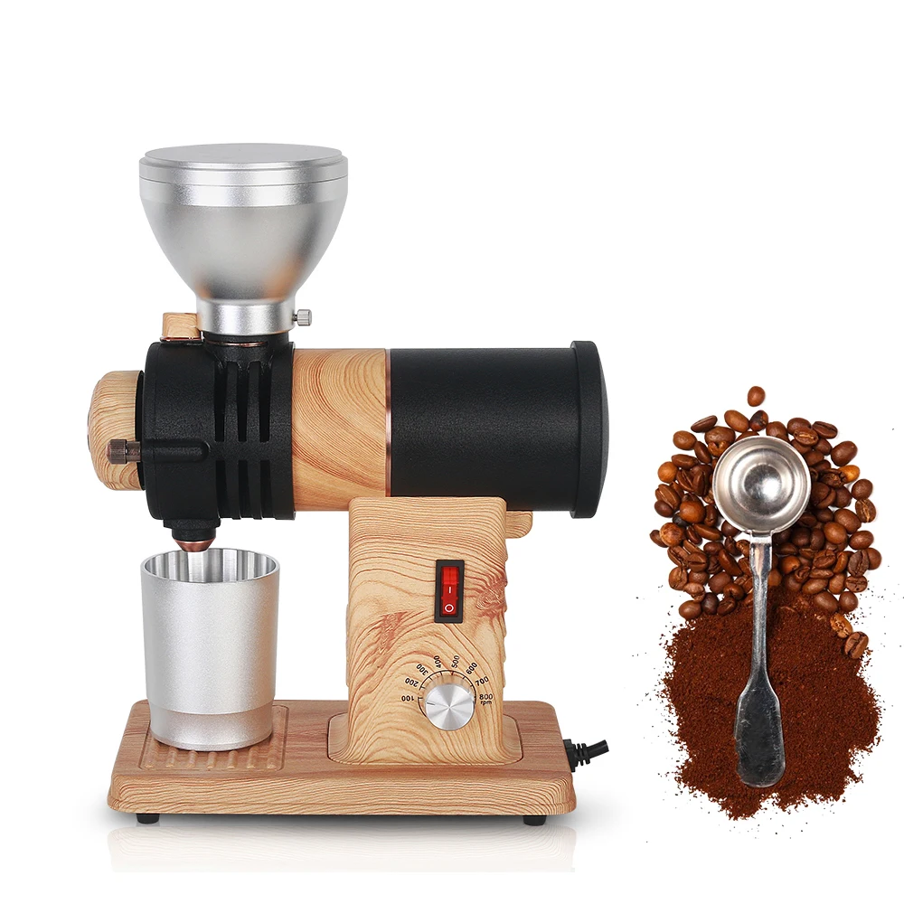 

ITOP Electric Coffe Grinder Stainless Steel American Coffee Beans Grinding Machine Adjustable Speed With Luxury Aluminum Cup