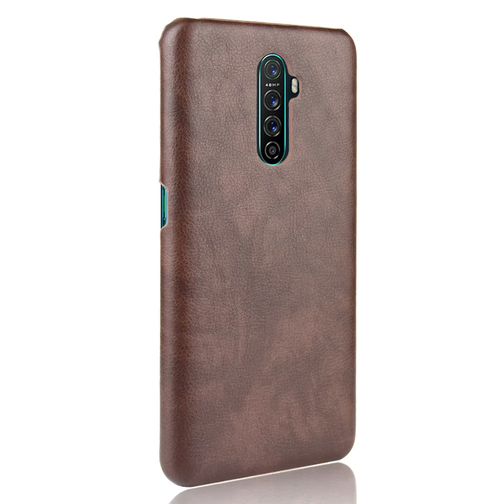 Для Oppo Realme X2 Pro чехол бизнес Litchi узор из искусственной кожи Жесткий PC задняя крышка для Reno ACE X2Pro телефон Coque(N1111