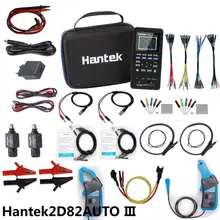 Hantek 2d82auto osicloscope digital 4 em 1 2d82 2 canais osciloscópio + multímetro diagnóstico automotivo gerador de forma de onda