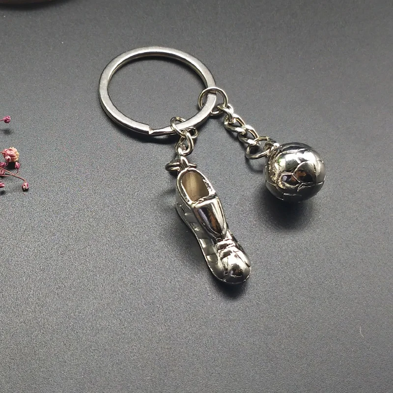 Key Chain Key Ring Metal Football Soccer Shoes Car Pendant Men Gift Party Jewelry