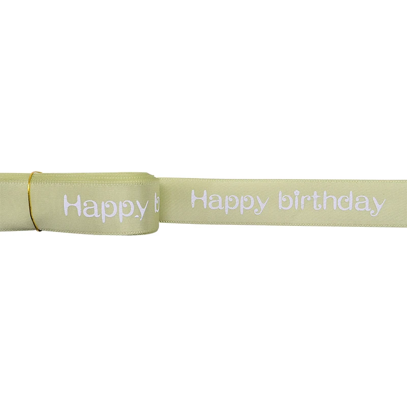 5/10/20 м счастливый день рождения лента полиестр шелковые ленты для День рождения Скрапбукинг форма для выпечки тортов DIY коробка подарочная упаковка - Цвет: B11