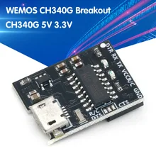 WEMOS CH340G коммутационный 5 в 3,3 В от USB к последовательному модулю