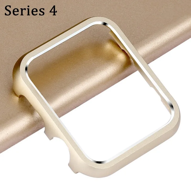 Аксессуары для наручных часов, алюминиевый чехол для Apple Watch Series 4, 5, 40 мм, 44 мм, Защитный металлический бампер для часов, чехол s