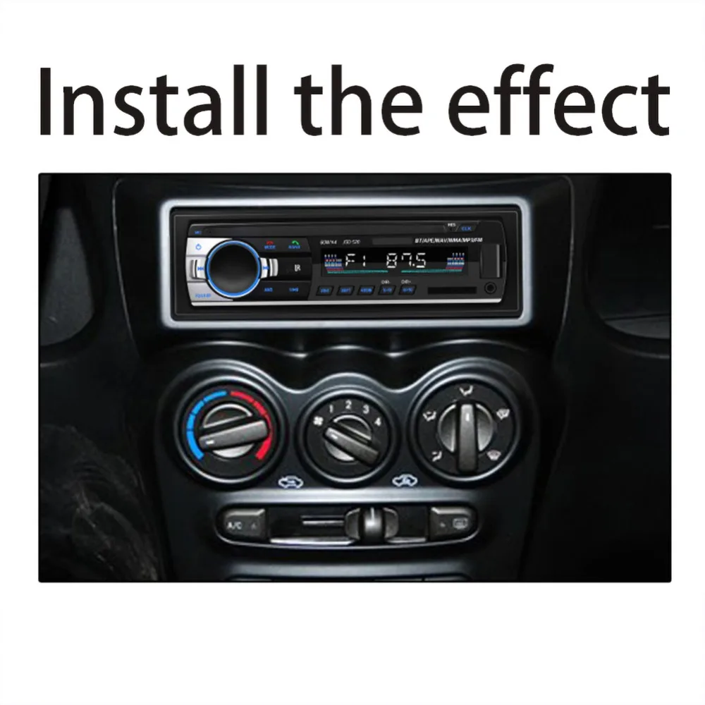 Автомобильный MP3 мультимедийный плеер Bluetooth Авторадио Стерео радио FM Aux вход приемник SD USB JSD-520 12 В в тире 1 din