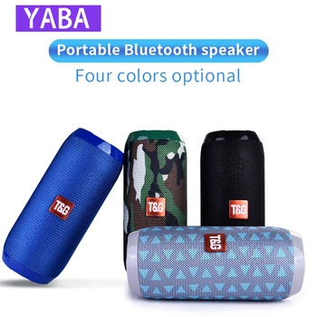 YABA Bluetooth Speaker Waterproof Portable Wireless Column Loudspeaker Box Support TF Card FM Radio Aux Input 10w portable column bluetooth speaker touch control wireless bass speaker with mic fm radio tf card u disk aux for iphone pc