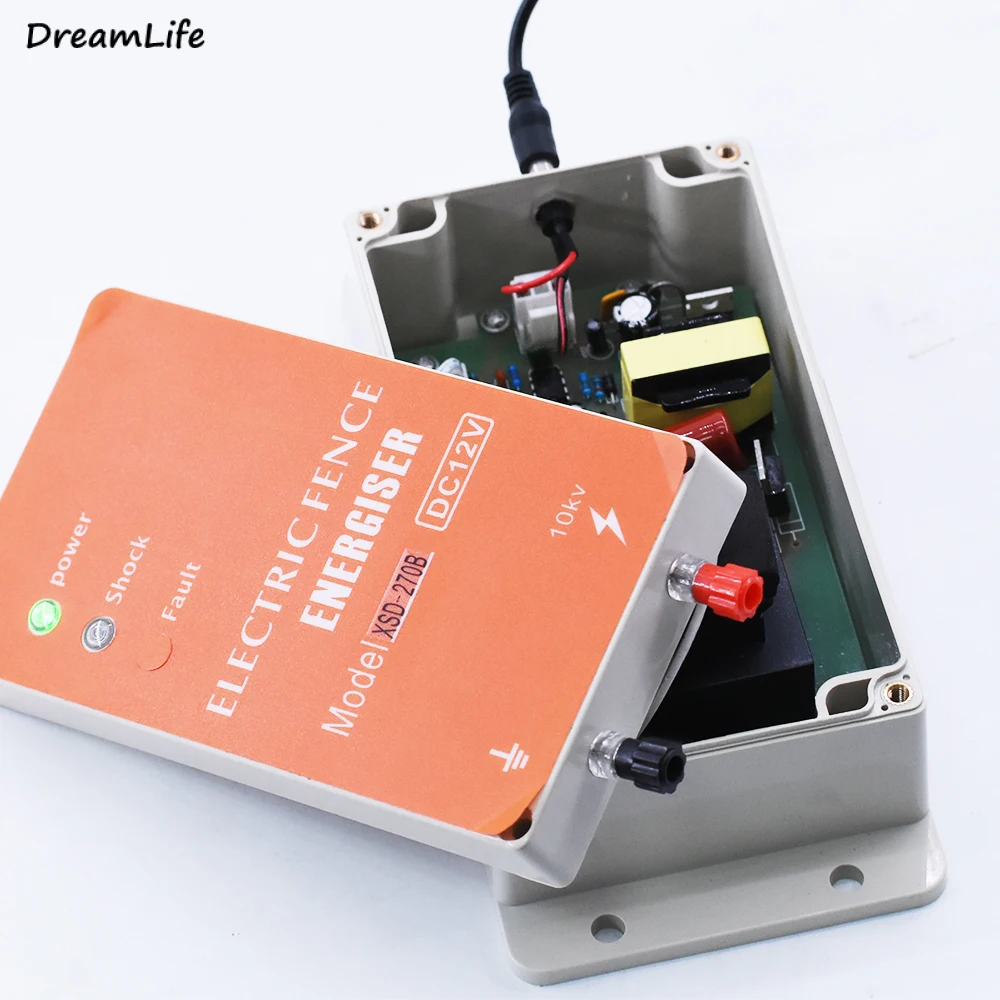Electric Fence For Animals Energizer Charger High Voltage Pulse Controller Poultry Farm Electric Fencing Insulators Shepherd