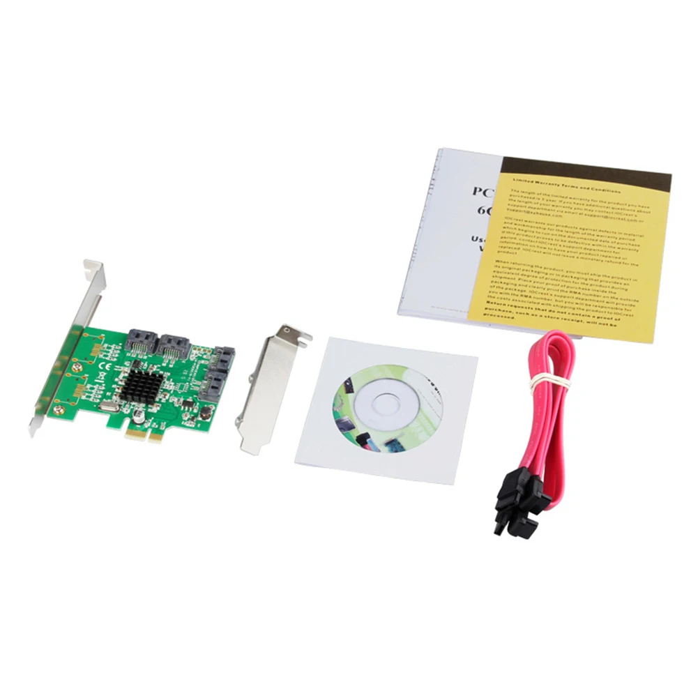 Драйвер SATA 3,0 PCI-e адаптер компонент расширения прочный низкопрофильный кронштейн 4 порта слота контроллер карты профессиональный