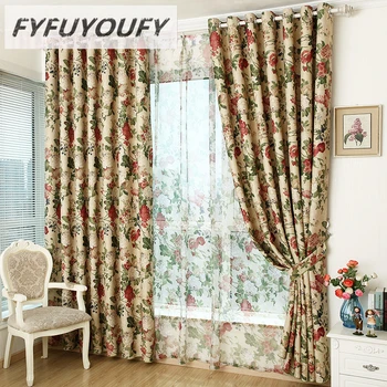 

New 2019 Chenille curtain cloth Window Curtains For living Room/ Bedroom Blackout Curtains Window Treatment /drapes Home Decor