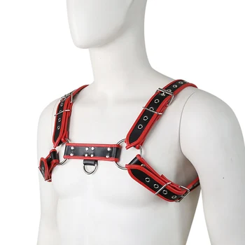 Puppy Play Dog Hood Mask Bdsm Bondage Leather Men's Chest Harness Strap Dog Tail Plug Neck Collar Fetish Dog Role Play Sex Toys 3