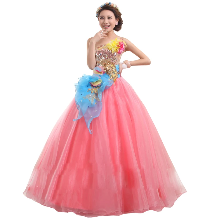 Одно плечо бальное платье без бретелек Quinceanera платье с плиссировкой, сладкий 16 платье для балла маскарада дешевые для дебютантки на выпускной платье