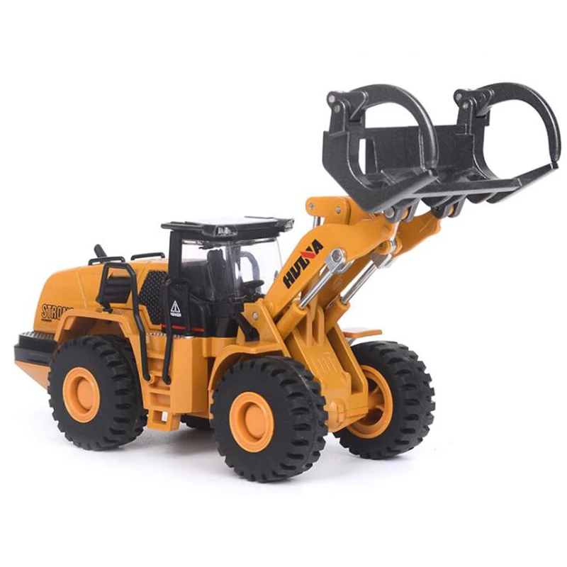 

1/50 Scale Die-cast Alloy Metal Timber Grab Wood Loading Truck Car Machine Model Toy Engineering for Kids or Children Gift