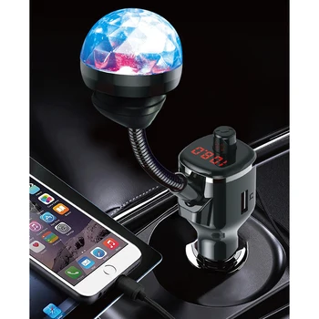 

3 USB Car Bluetooth 5.0 Handsfree Receiver Atmospheres Light MP3 Player 5V 2.1A VDX99