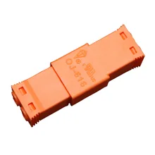 Orange 2-Core Female+Male AC Wire terminal block fast connection connector for LED downlight 125V6A