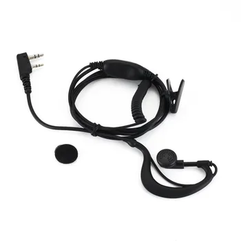 

G Shape Earpiece Headset PPT for 2 PIN Kenwood Baofeng Puxing Quansheng Weierwei Wouxun Two Way Radio Earphone