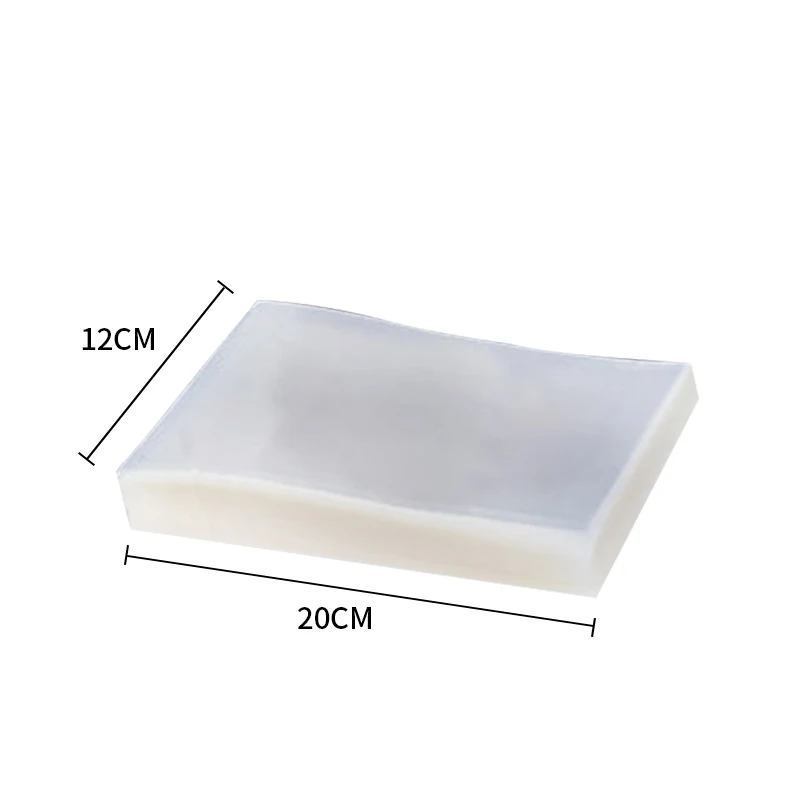 12x20cm 100 шт./лот пластиковый вакуумный упаковщик, мешок для хранения продуктов для вакуумной запайки, упаковочная машина для хранения пищевых продуктов - Цвет: 12x20cm
