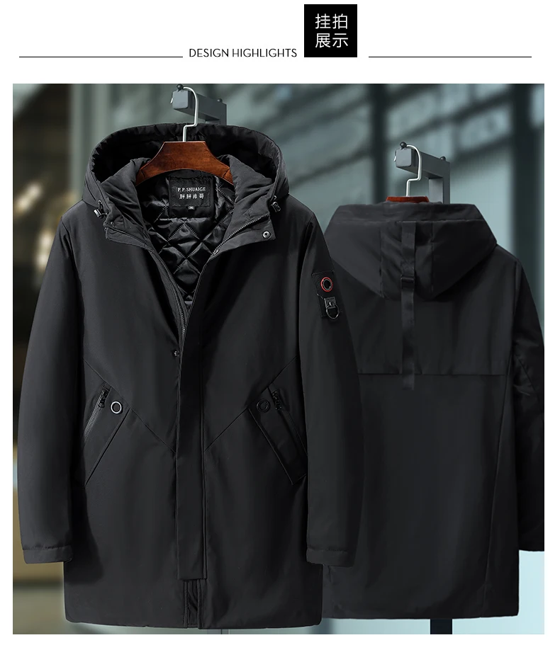 Plus Size 10XL 9XL 8XL 7XL 6XL Black Winter Jacket Men Thick Parkas Casual Jackets Windproof Warm Winter Coat Mens Hooded jacket