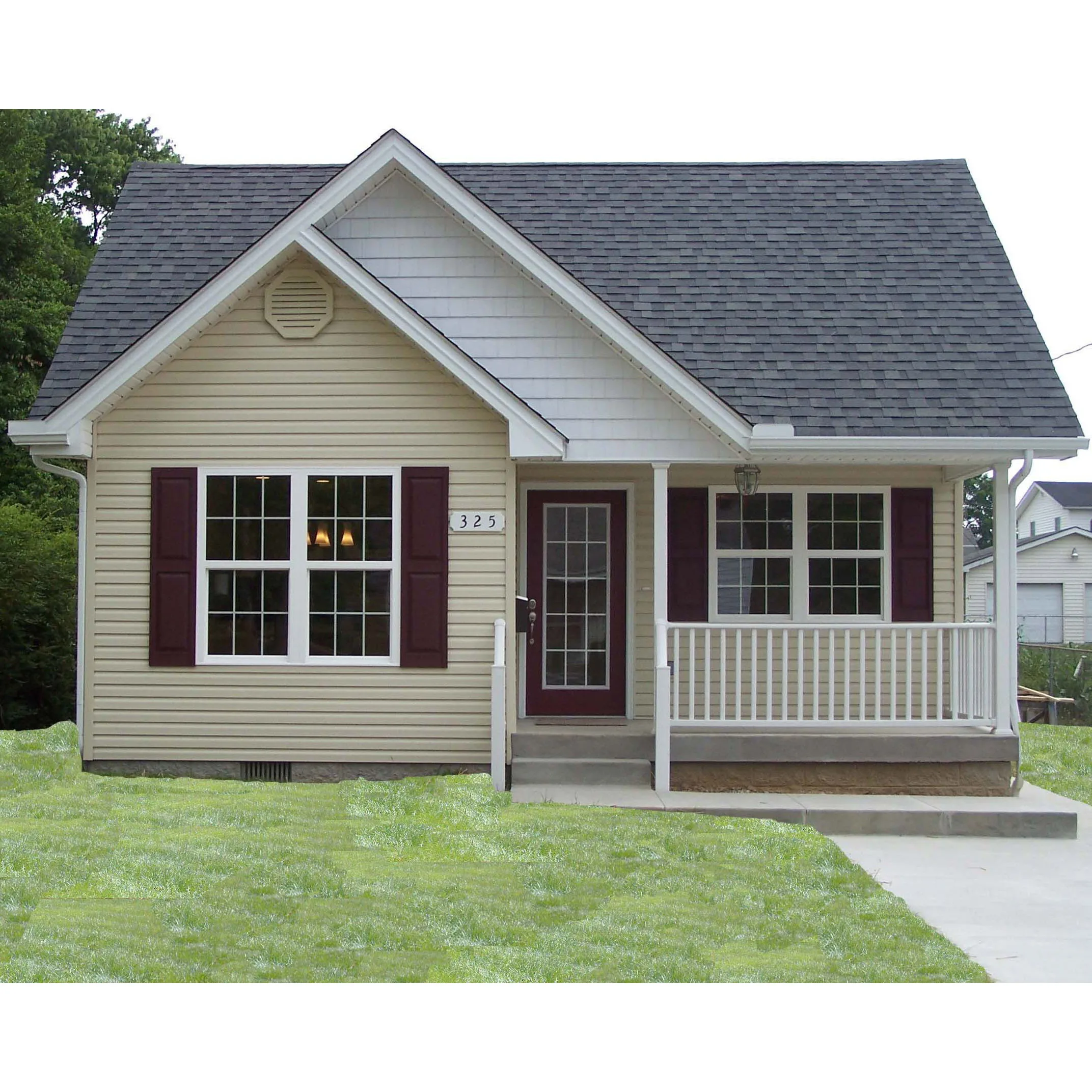 Moderna y lujosa casa prefabricada de acero ligero kits villa hecha en