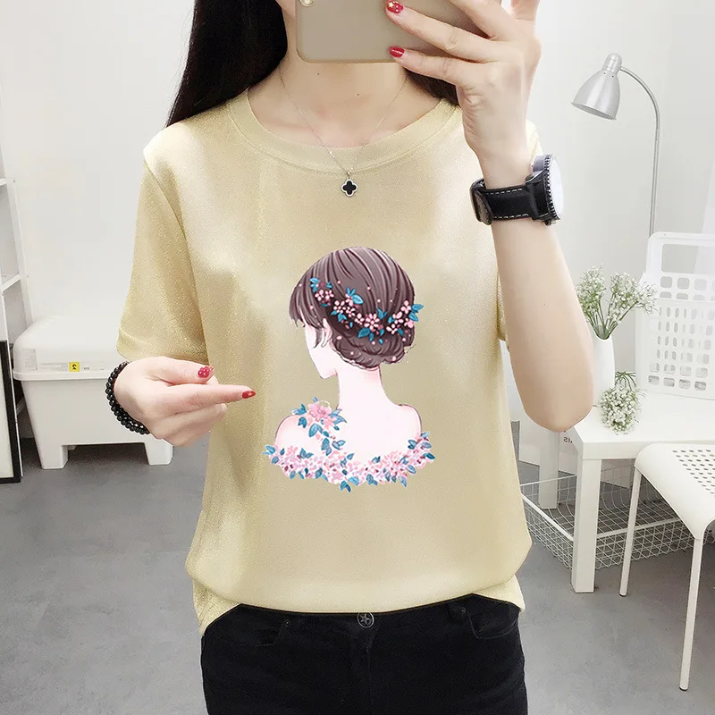 

2020 tshirt women t shirt brown friends new hot style letter friends print short sleeve t-shirts Europe