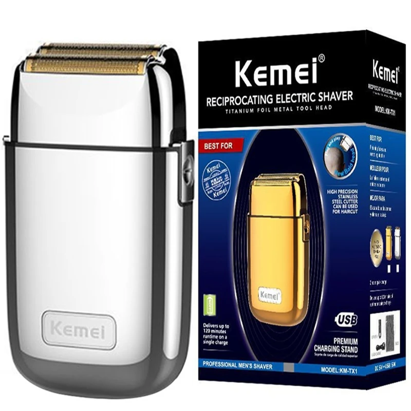 Оригинальный перезаряжаемый металлический корпус Pro электробритва для мужчин