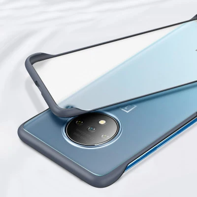 blue Для oneplus 7T чехол жесткий матовый прозрачный тонкий с кольцом защитный чехол на заднюю панель для one plus 7t Pro oneplus 7t 1+ 7t pro - Цвет: blue