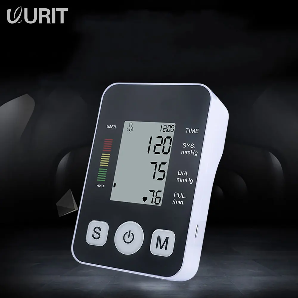 

Upper Arm Blood Pressure Monitor Arterial Medical BP Machine Digital Voice Cuff Tonometer Sphygmomanometer Automatic Pulse Meter