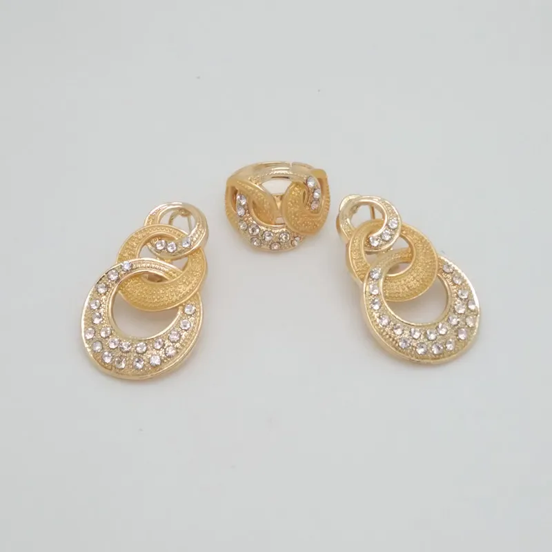Kingdom Ma News Nigerian Wedding African Costume Jewelry Set Dubai Fashion Charm Neckace Jewelry sets For Women Party