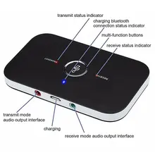 Bluetooth 5.0 Audio Transmitter Receiver 2 In 1 3.5mm Jack RCA Stereo Music Wireless Adapter For Car Headphone Speaker TV PC Hot