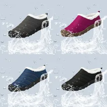 Мужская обувь; модные мужские зимние бархатные теплые домашние тапочки; уличная спортивная обувь; водонепроницаемые зимние хлопковые ботинки; zapatos