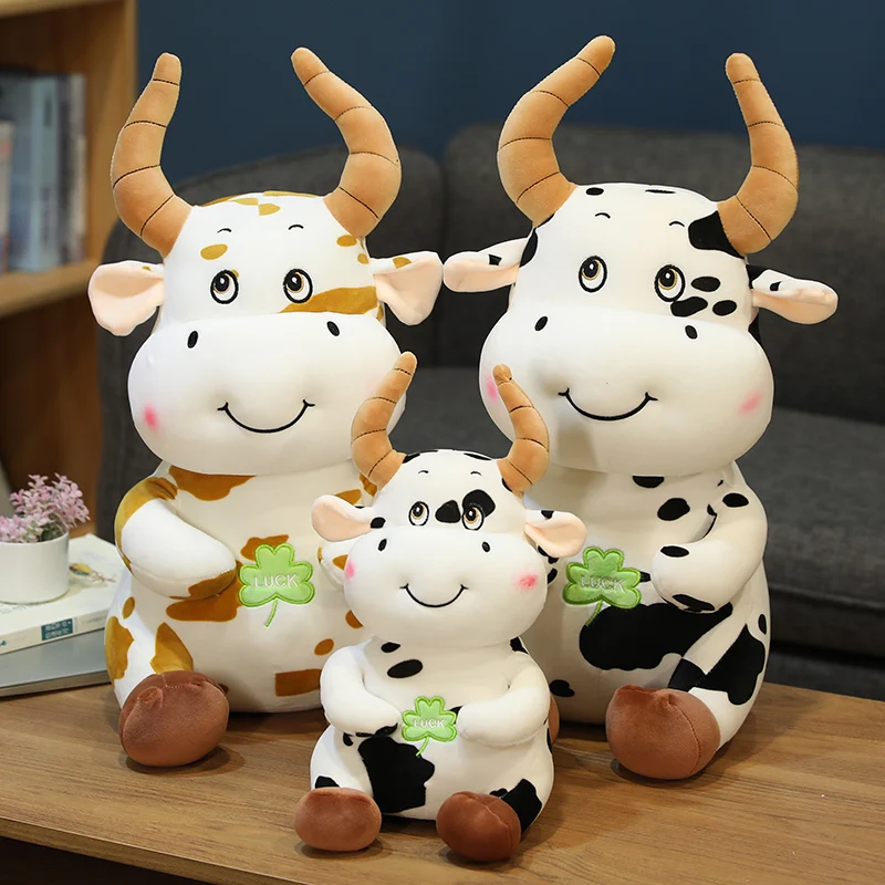 

Sexy Nice Cute Animal Cartoon Cows Stuffed Plush Toy Kawaii Cattle Comfortable Soft Children Birthday Present Christmas Gift