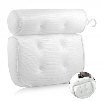 

SPA Bath Pillow Soft Thickened Headrest Bathtub Pillow With Backrest Suction Cup Neck Cushion Bathroom Accessories