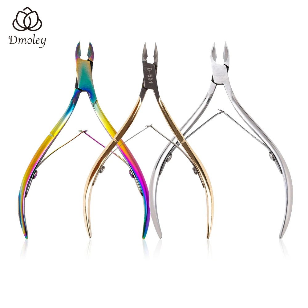 Dmoley Nail Cuticle Scissors Stainless Steel Manicure Pedicure Tools Golden/Silver/Rainbow Dead Skin Scissor Nipper Clipper Tool|cuticle scissors|nail cuticle scissorsscissors nipper - AliExpress