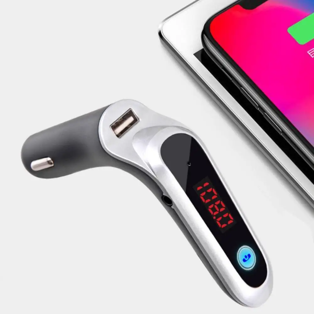 USB TF карта автомобильное зарядное устройство комплект беспроводной связи bluetooth для автомобиля lcd Hands-Free fm-передатчик