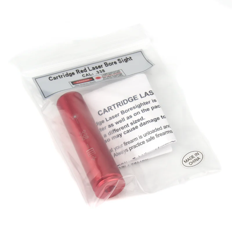 No Battery 338Lapua Red Laser Bore Sight .338 Laser Boresighter
