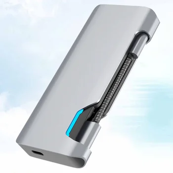 

1 Pc Type C Hub SD TF USB3.0 Hub for Laptop Computer Notebook