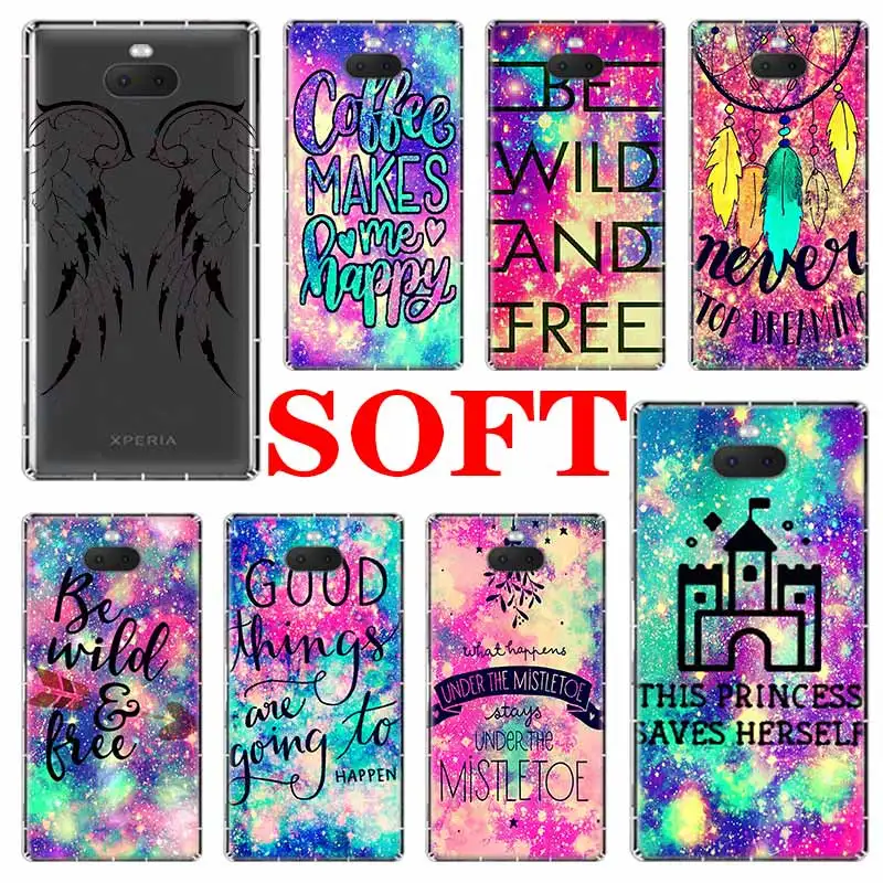 Anchor pink space Soft Phone Cases For Sony Xperia X XA XA1 XA2 XA3 XZ XZ1 XZ2 XZ3 XZ4 L1 L2 L3 Plus Compeact | Мобильные телефоны