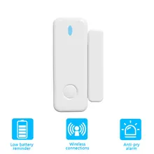 

Wireless Door Sensor 433MHz Transmit Ev1527 Smart Home Security Protection Frequency Easy Installation Connect Alarm Host To Use