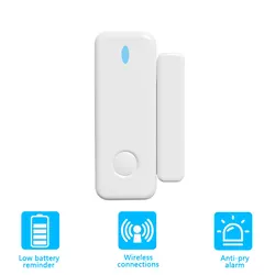 Capteur de porte sans fil, transmetteur 433MHz Ev1527, Protection de sécurité pour maison intelligente, fréquence d'installation facile, connexion d'alarme, hôte à utiliser 