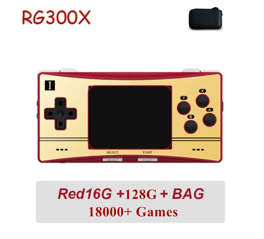 

ANBERNIC RG300X 3.0 Inch 128GB Pocket Handheld Game Player PS MD Retro Game Console 18000 Games Video TV Out HD Gaming Player