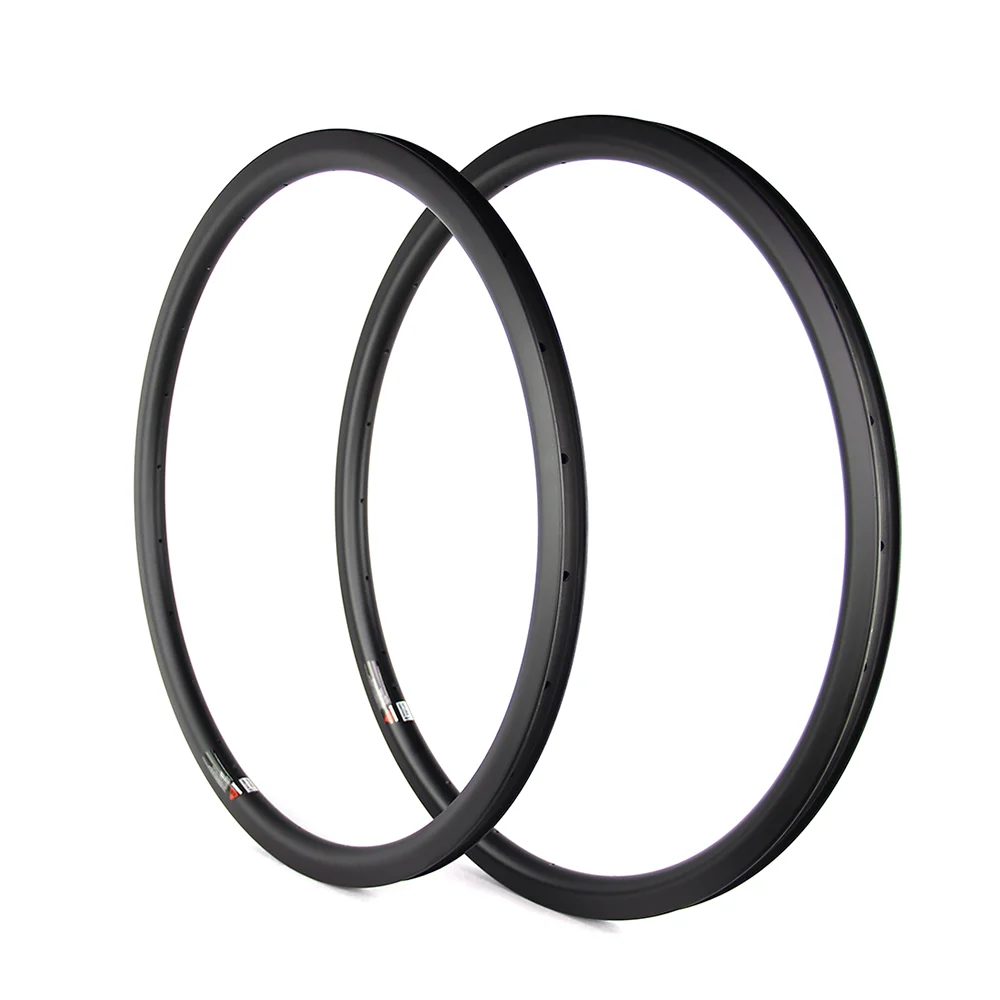 Special Price 21mm inner width 35mm Deep Carbon Fiber Road Bike Tubeless Light Weight Disc Brake Rims | Спорт и развлечения