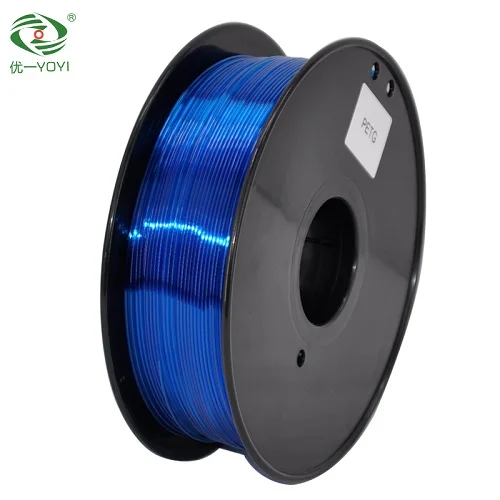 Аккуратная намотка PETG 3d нити принтера 1,75 мм 1 кг - Цвет: translucent blue
