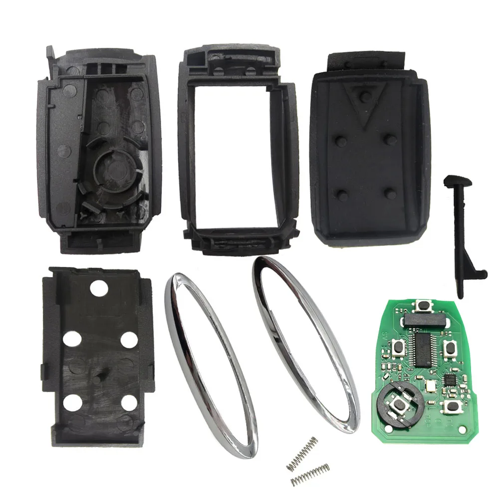 OKEYTECH REMOTE CAR KEY 5 BUTTONS FOR JAGUAR XF XF XFR XK XKR 2009-2013 315/433MHZ ID46 7945 CHIP FCC: KR55WK49244 KEYLESS ENTRY