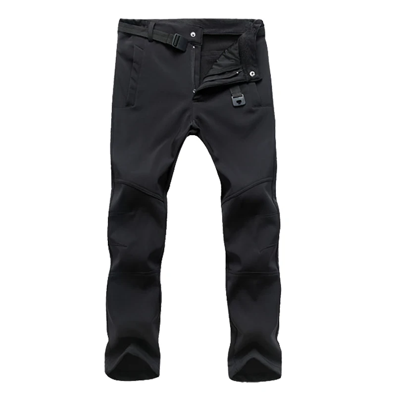 Stretch Waterproof Casual Pants Men Winter Warm Fleece Shark Skin Long Trousers Sweatpants Men's Tactical Army Work Pants S-3XL military cargo pants casual sweatpants men casual pants