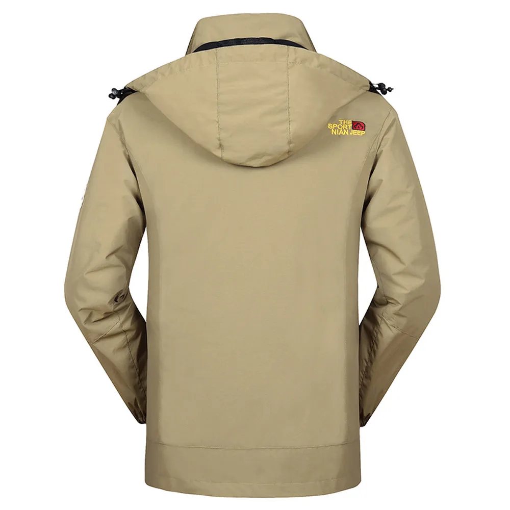 Two Piece Three In One Winter Warm Hiking Jackets Waterproof Sun-Protective Outdoor Sports Coats Windbreaker Raincoats A27
