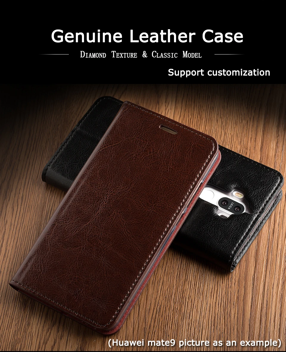 Business wallet phone case genuine leather covers for Huawei Honor 10/Huawei Honor 10 Lite flip wallet cases card slots holder