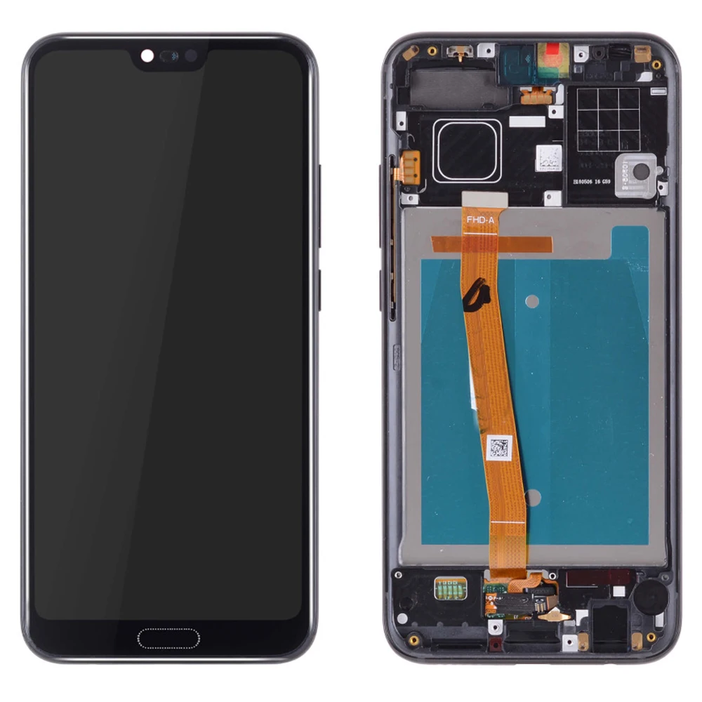 AAA+ качественный ЖК-дисплей для 5," huawei Honor 10 COL-L29, ЖК-дисплей, сенсорный экран, дигитайзер, отпечаток пальца, с рамкой