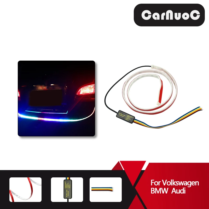 Светодиодный течет DRL поворотник задний светильник полоски для Ford Focus Fiesta Honda Civic