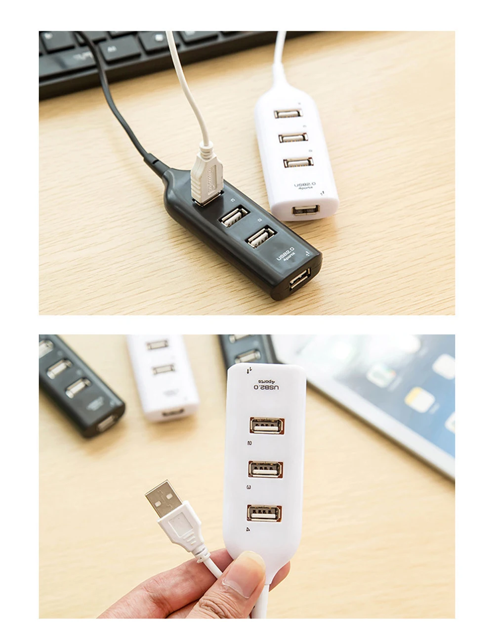 VIPATEY USB Hub Высокоскоростной 4 Порты и разъёмы USB разветвитель Мульти USB 2,0 Порты и разъёмы мини концентратор для MacBook Pro Тетрадь PC USB флеш-накопители мобильный жесткий диск и многое другое