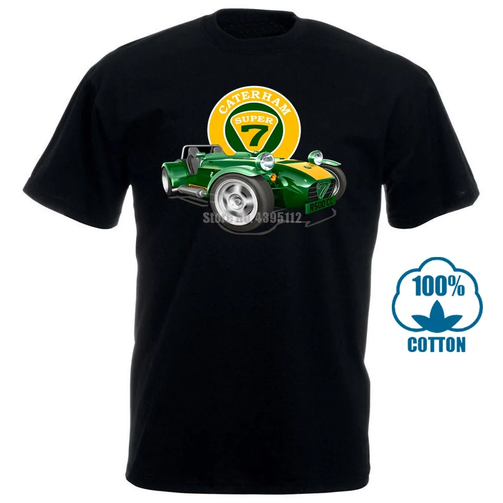 Гусеница супер 7 футболка Lotus Seven супер легкий спортивный автомобиль все размеры D14 мультфильм футболка Мужская Унисекс Новая мода футболка